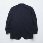 CHAPS Ralph Lauren 80s Made in Japan Leather Tailored Jacket, Size M, Navy Wool, Gold Buttons