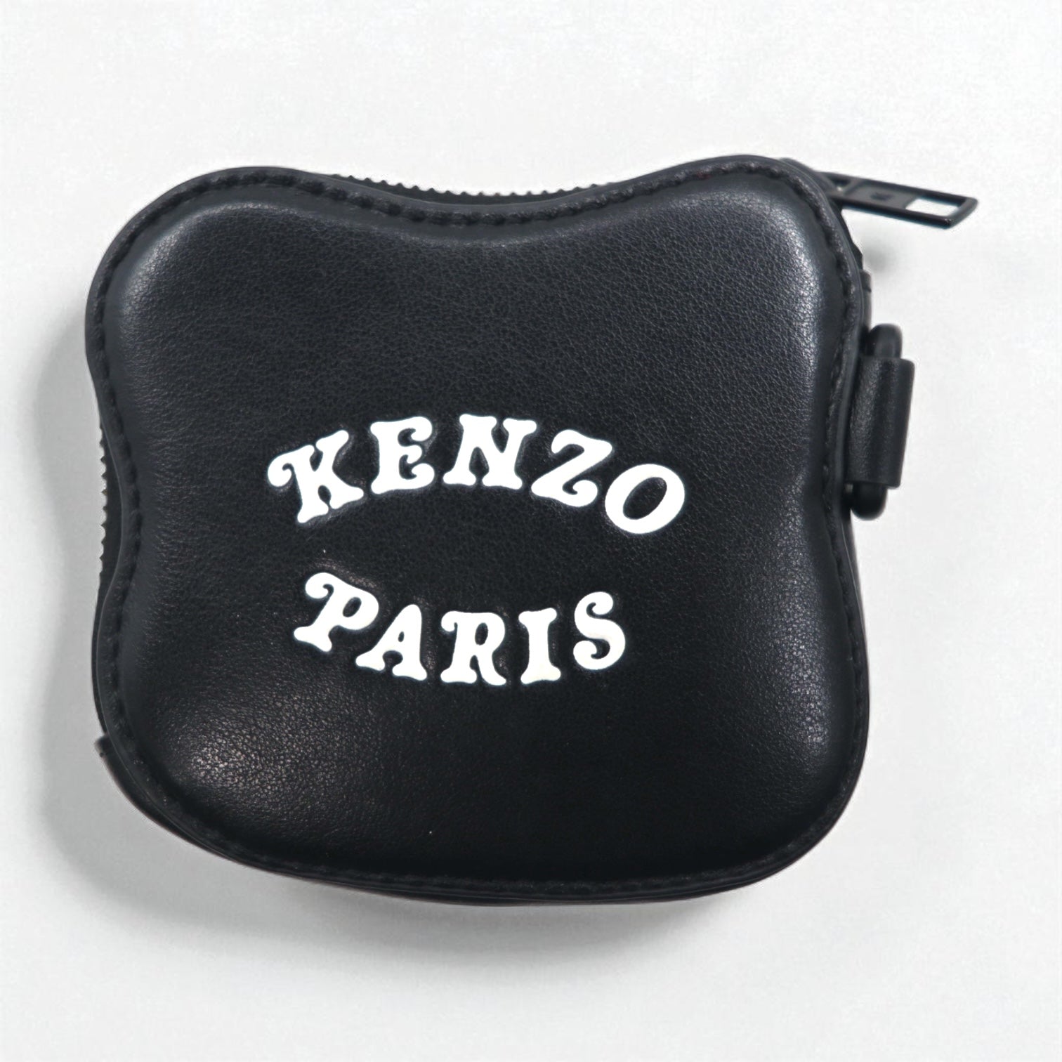KENZO VERDY MARKET Leather Purse and Coin Case with KENZO Stamp in Black