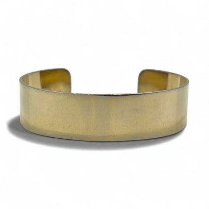 TOGA Wide Gold Bangle Bracelet, Flat Metal