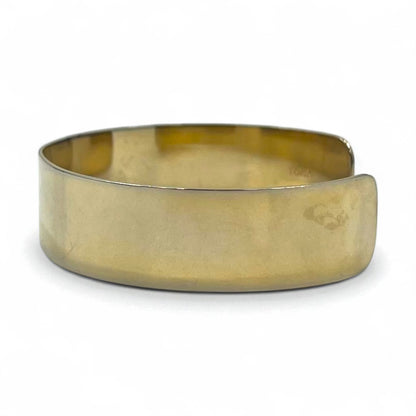 TOGA Wide Gold Bangle Bracelet, Flat Metal
