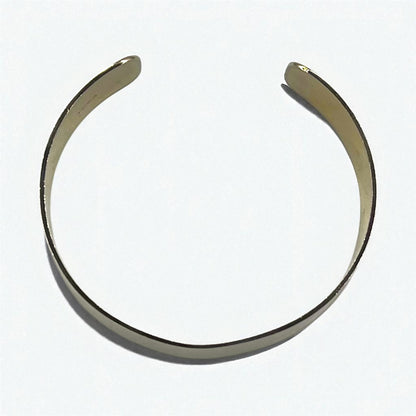TOGA Wide Gold Bangle Bracelet, Flat Metal