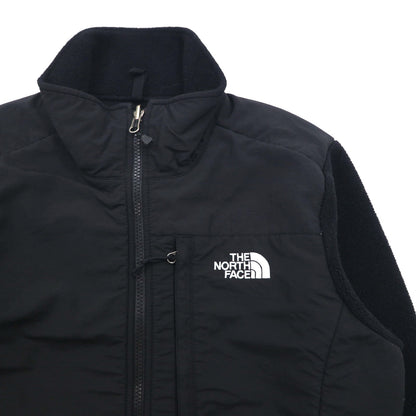 THE NORTH FACE ポーラテック POLARTEC デナリ フリースジャケット M ブラック ナイロン切替 フルジップ ハイネック ドローコード