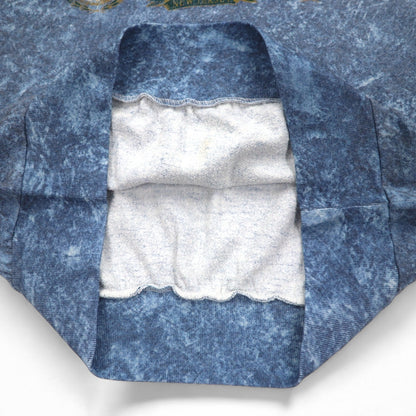 Vintage 90s USA Made Sweatshirt Feathers 90年代 ストーンウォッシュ スウェット L ブルー ATLANTIC CITY