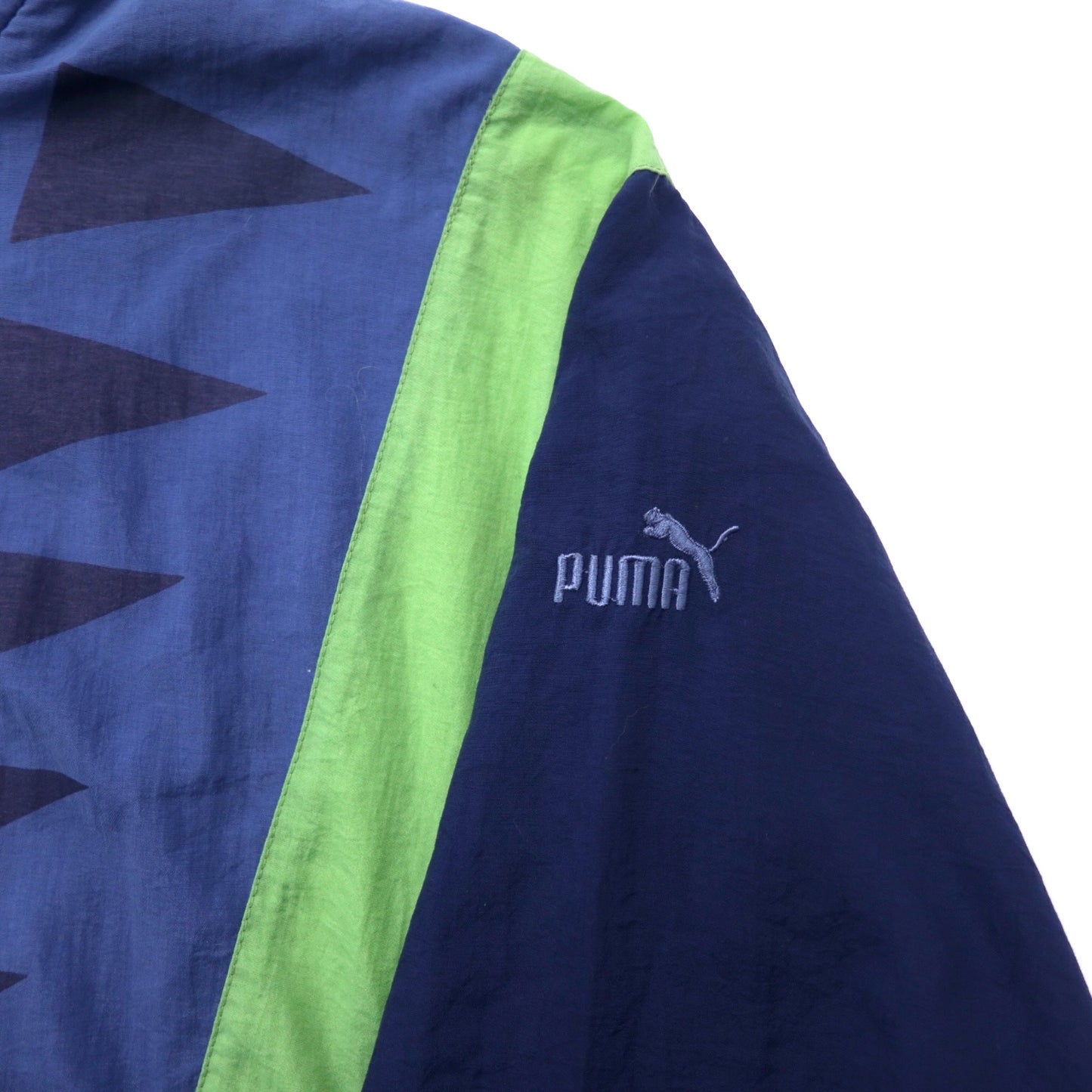 PUMA 90年代 ナイロンジャケット ウィンドジャケット M ネイビー ポリエステル ビッグサイズ
