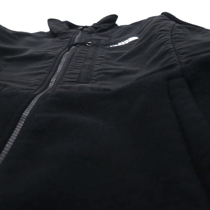 THE NORTH FACE ポーラテック POLARTEC デナリ フリースジャケット M ブラック ナイロン切替 フルジップ ハイネック ドローコード