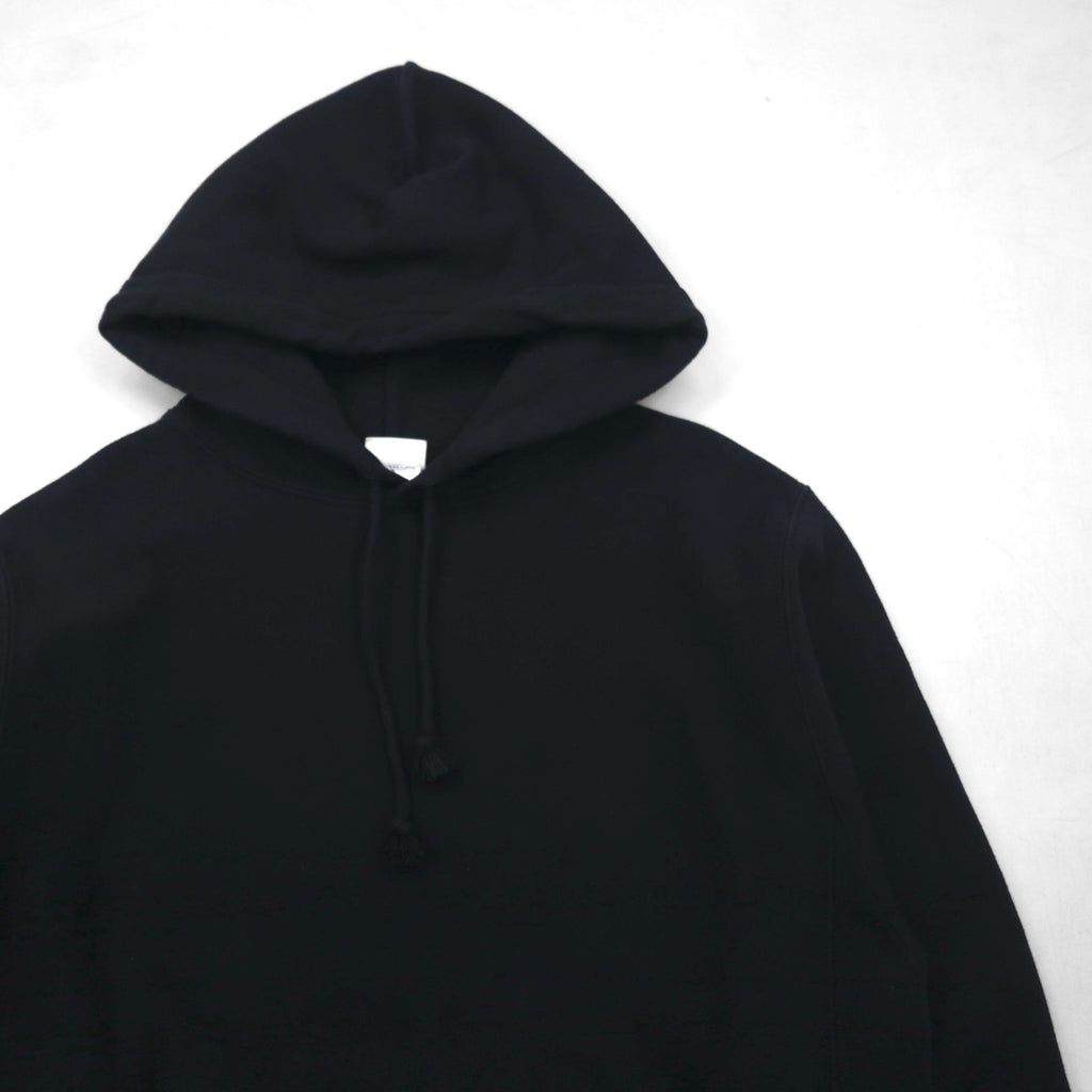 Champion Riversweave REVERSE WEAVE Pullover Hoodie, Size M, Black, Solid Cotton, Fleece Lining, Blue Single Tag, Reprint, Made in Honduras