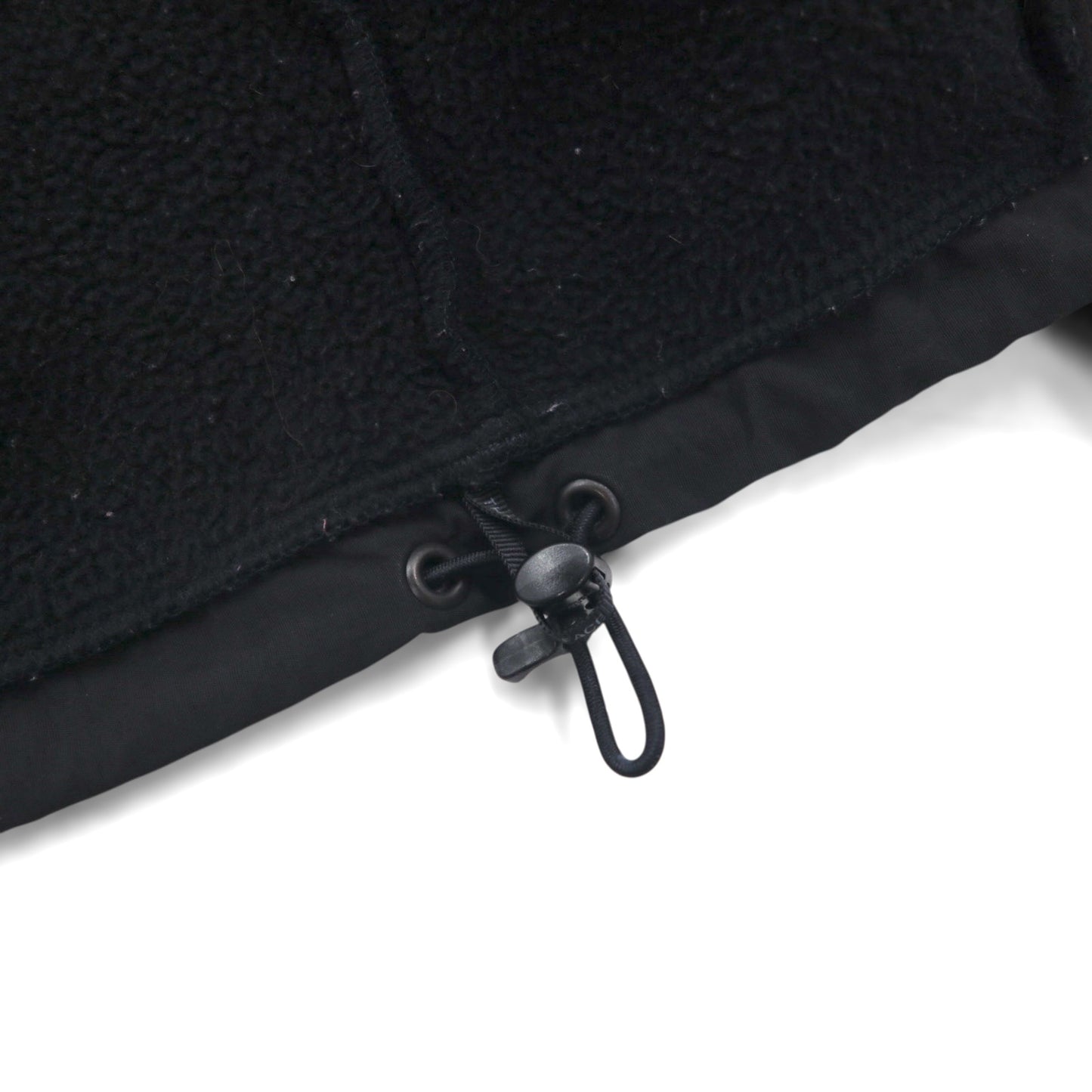 THE NORTH FACE ポーラテック POLARTEC デナリ フリースジャケット M ブラック ナイロン切替 フルジップ ハイネック ドローコード