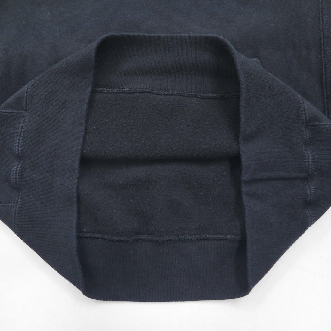 Champion Riversweave REVERSE WEAVE Pullover Hoodie, Size M, Black, Solid Cotton, Fleece Lining, Blue Single Tag, Reprint, Made in Honduras