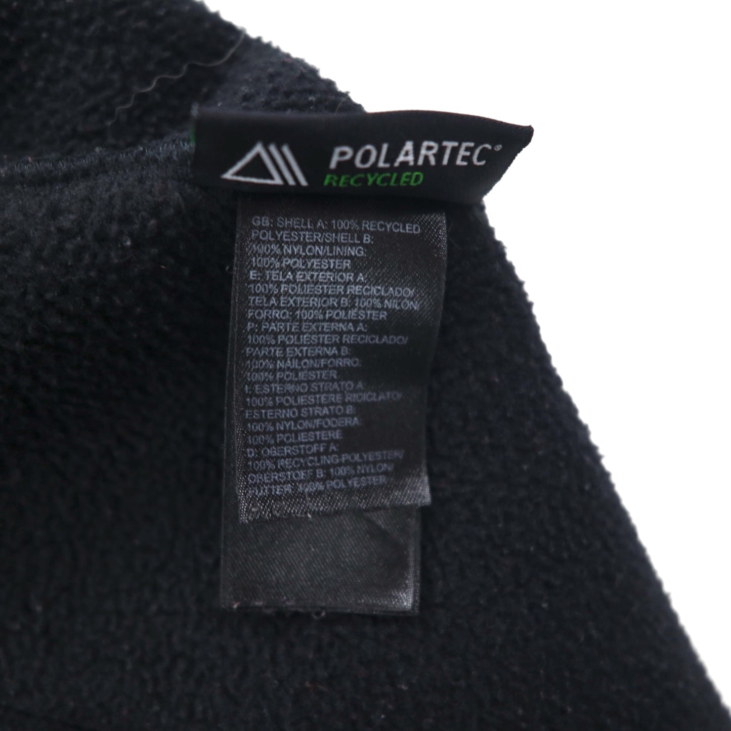 THE NORTH FACE ポーラテック POLARTEC デナリ フリースジャケット M ブラック ナイロン切替 フルジップ ハイネック ドローコード