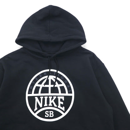 NIKE SB プリント プルオーバー パーカー L ブラック コットン 裏起毛 DM0865-010