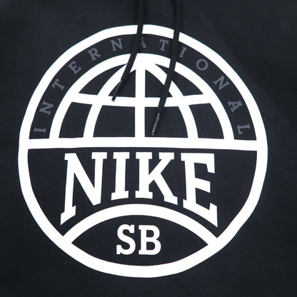 NIKE SB プリント プルオーバー パーカー L ブラック コットン 裏起毛 DM0865-010