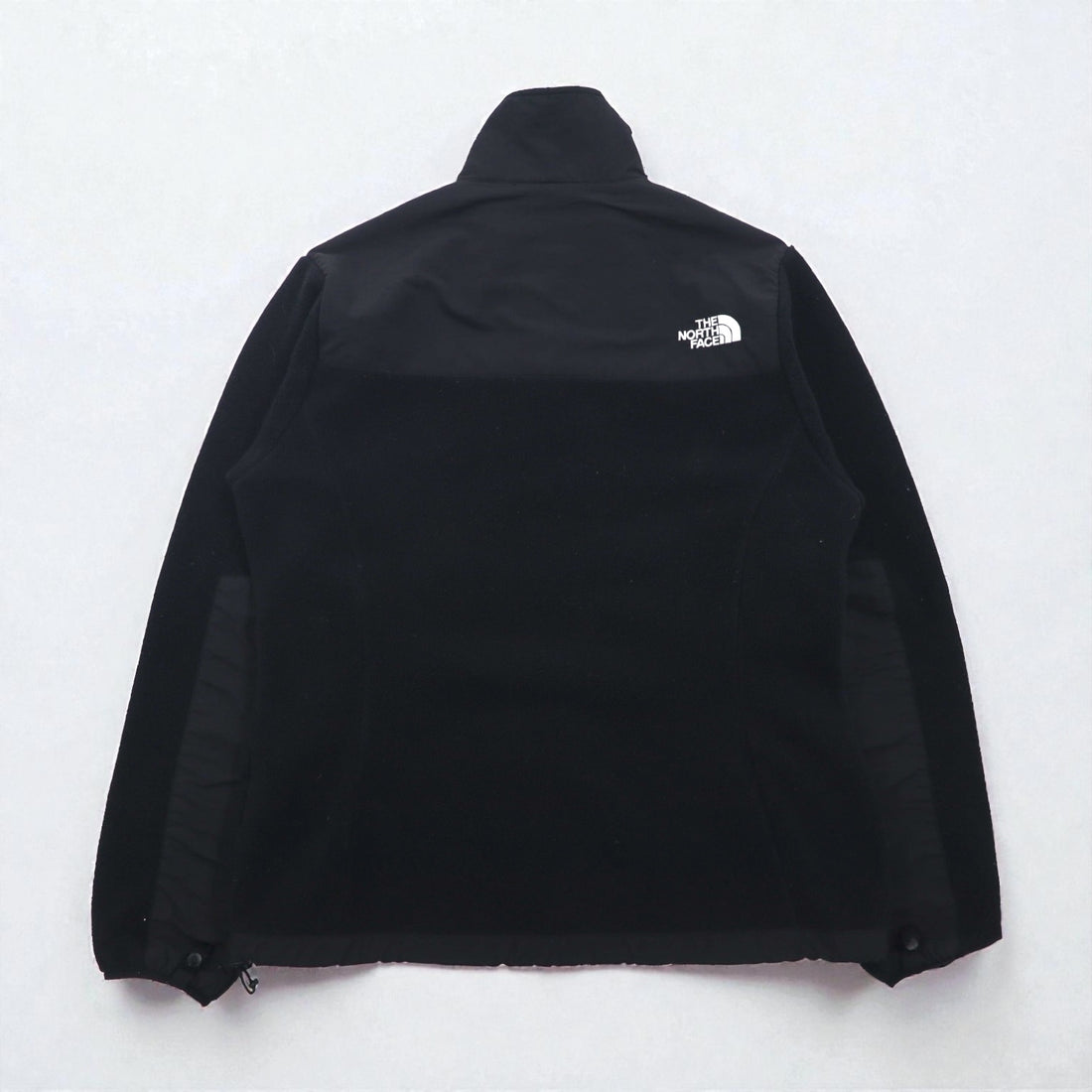 THE NORTH FACE ポーラテック POLARTEC デナリ フリースジャケット M ブラック ナイロン切替 フルジップ ハイネック ドローコード
