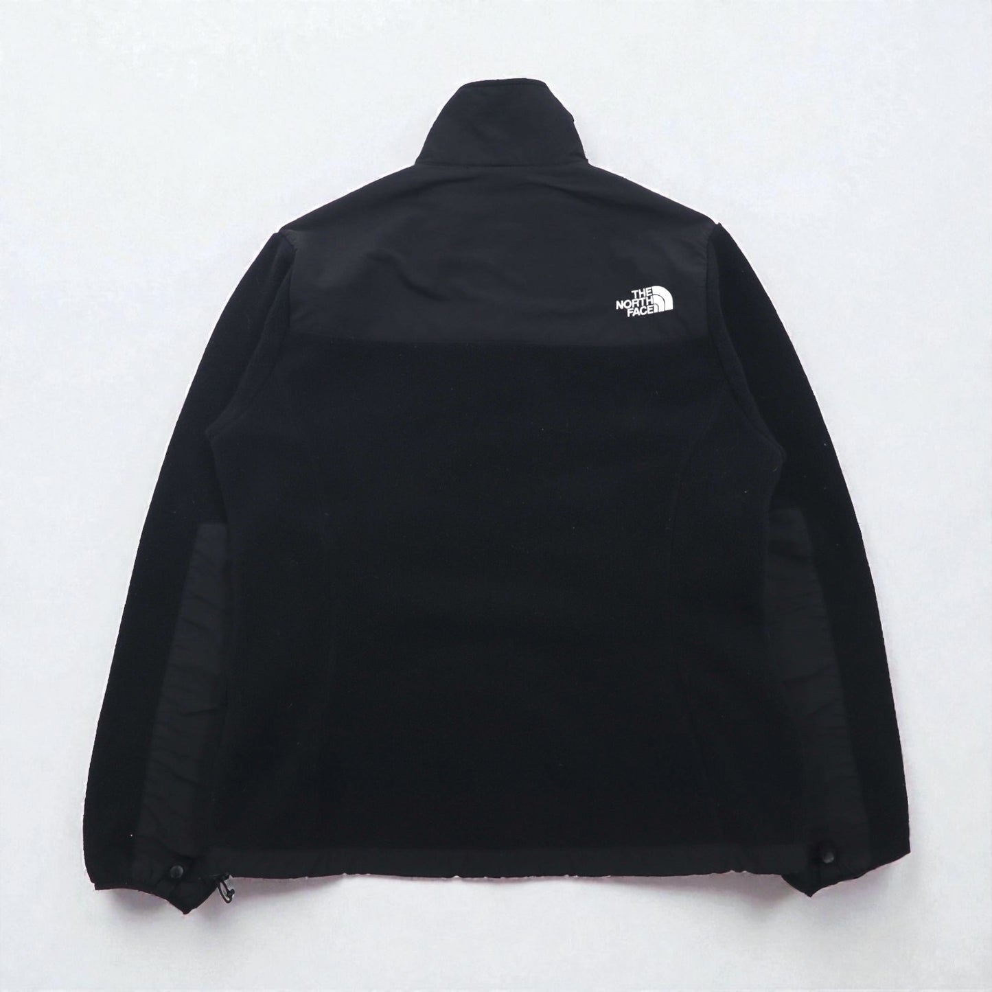THE NORTH FACE ポーラテック POLARTEC デナリ フリースジャケット M ブラック ナイロン切替 フルジップ ハイネック ドローコード