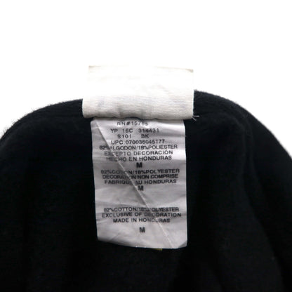 Champion リバーズウィーブ REVERSE WEAVE プルオーバーパーカー M ブラック 無地 コットン 裏起毛 青単タグ 復刻 ホンジュラス製