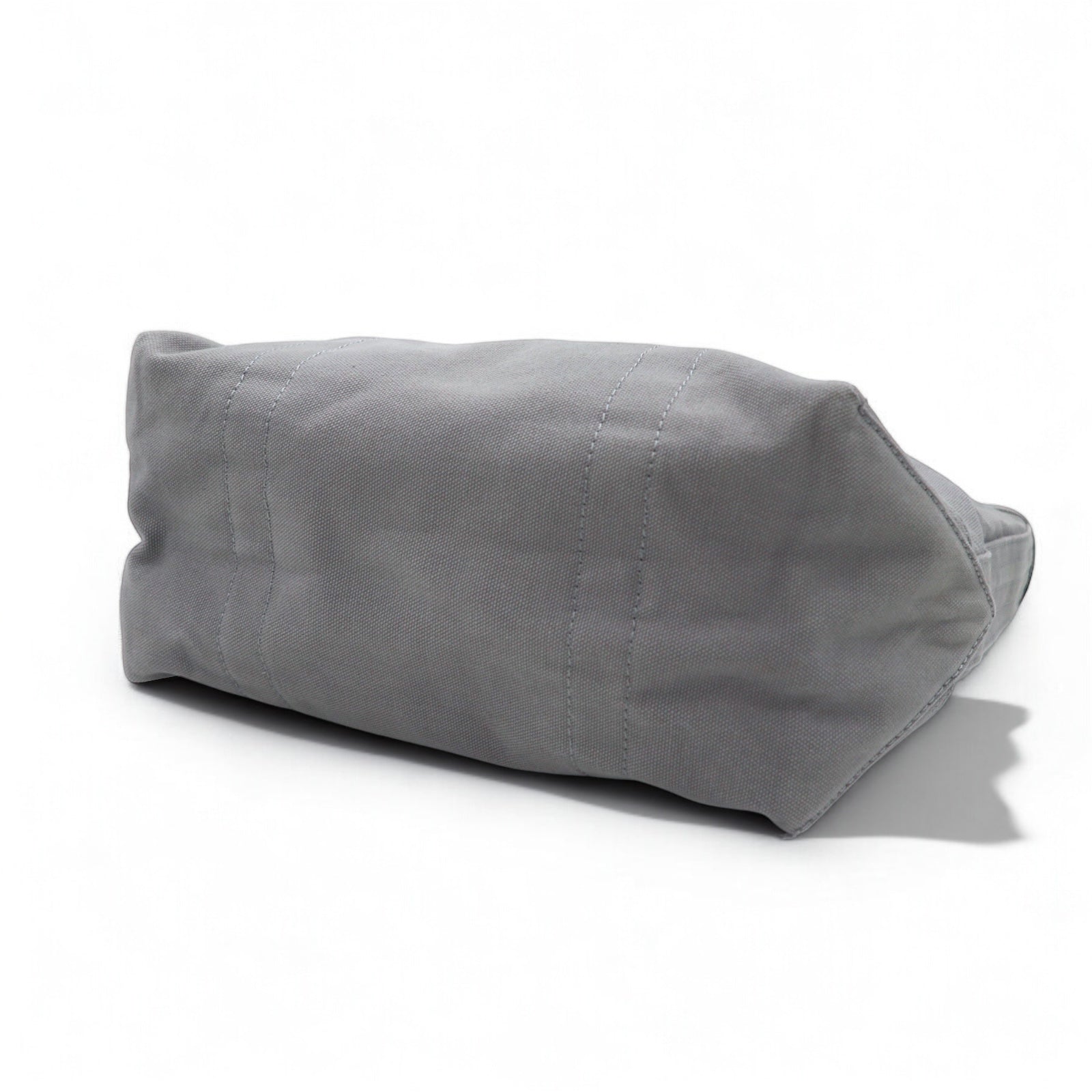 POLO RALPH LAUREN canvas tote bag in grey cotton with big pony embroidery