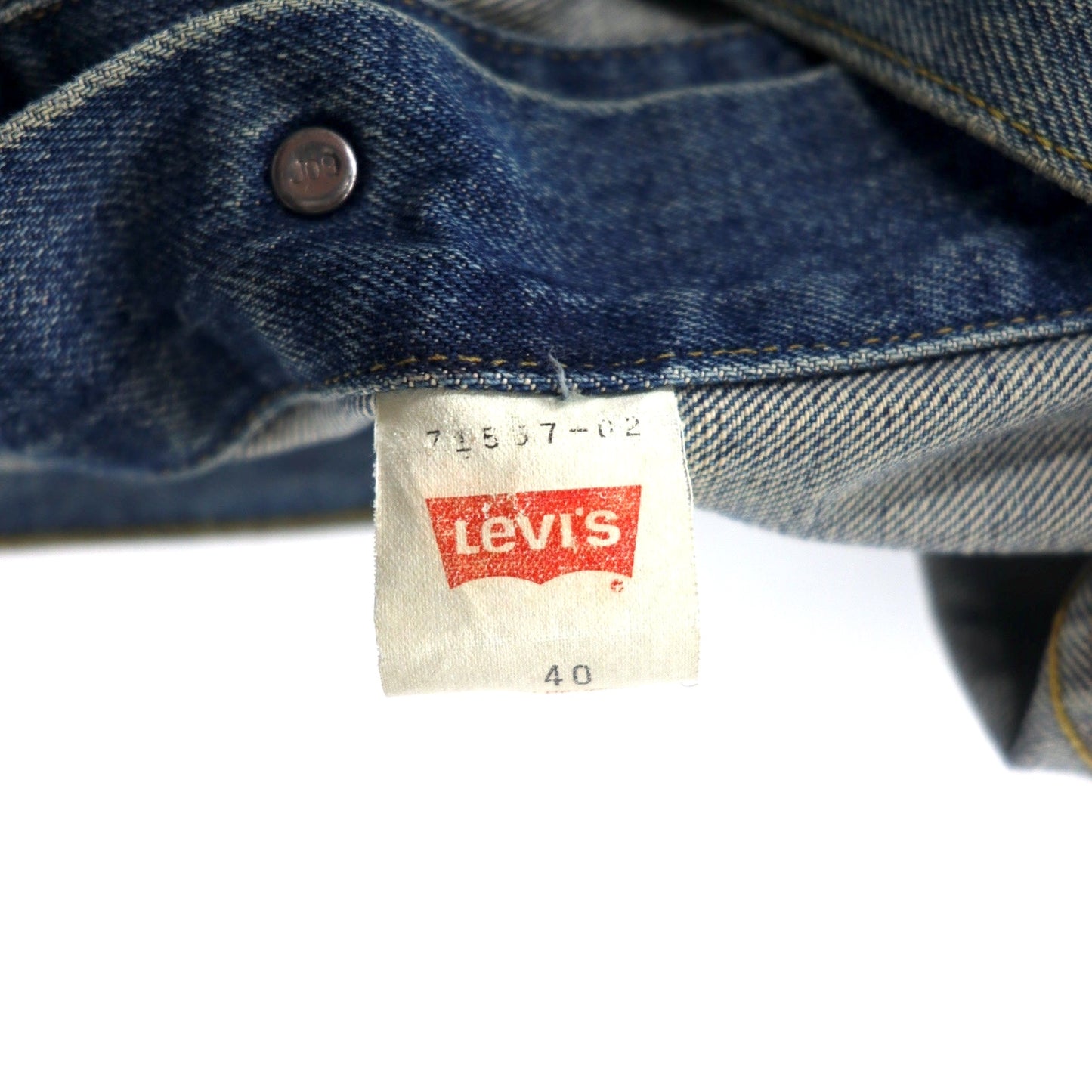 Levi's 90年代 3rdタイプ 復刻 ビッグE デニムジャケット Gジャン 40 ブルー コットン 71557-02 日本製