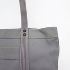 POLO RALPH LAUREN canvas tote bag in grey cotton with big pony embroidery