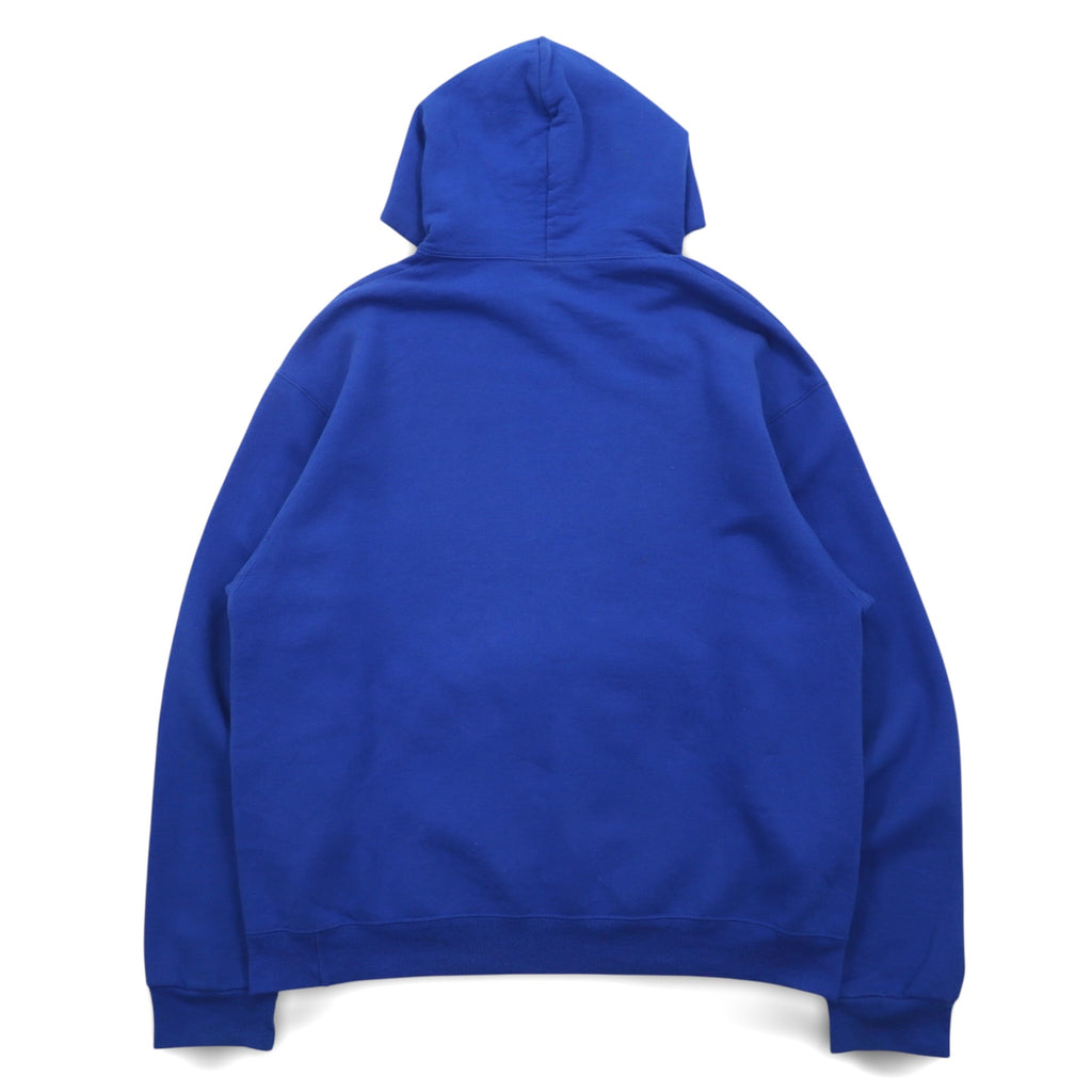 JERZEES College Print Pullover Hoodie L Blue Cotton HEMPFIELD SPARTANS TRACK