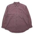 Eddie Bauer 90年代 ビッグサイズ ボタンダウンシャツ L レッド チェック コットン