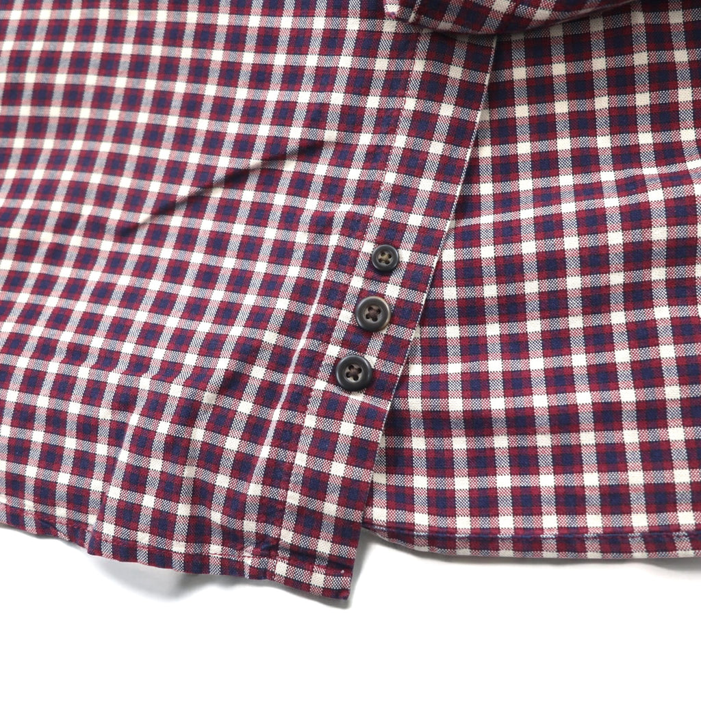 Eddie Bauer 90年代 ビッグサイズ ボタンダウンシャツ L レッド チェック コットン