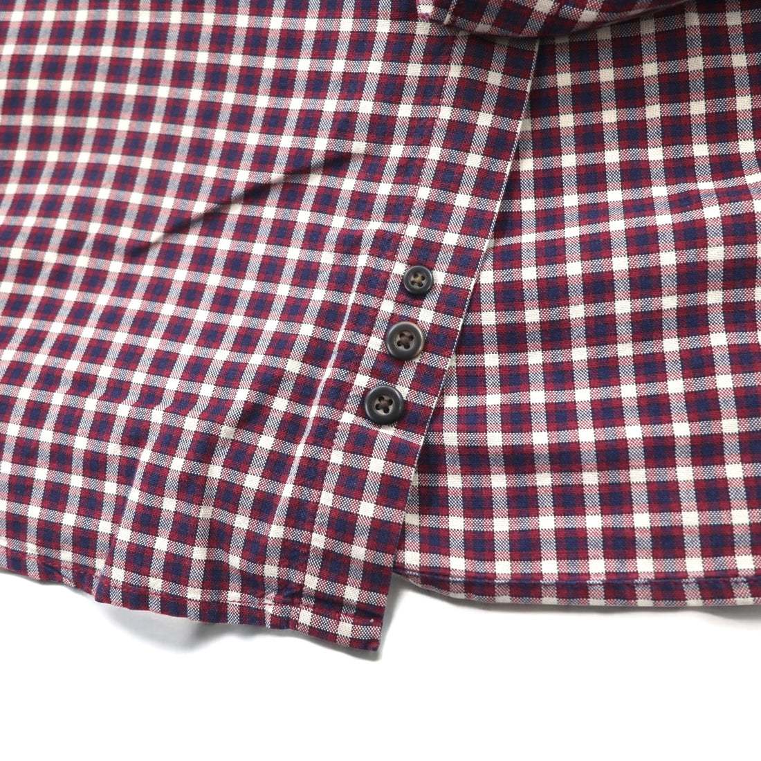 Eddie Bauer 90年代 ビッグサイズ ボタンダウンシャツ L レッド チェック コットン