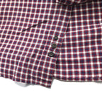 Eddie Bauer 90年代 ビッグサイズ ボタンダウンシャツ L レッド チェック コットン