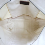 POLO RALPH LAUREN canvas tote bag in white cotton with big pony embroidery