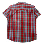 LEVI STRAUSS & Co. ユーロリーバイス クラシックフィット 半袖 シャツ XL レッド チェック コットン Button Replacement