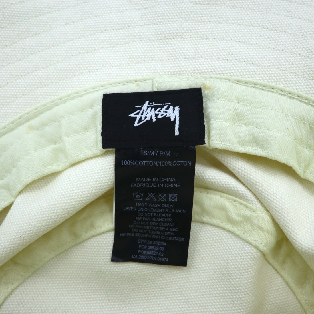 CDG ( COMME des GARCONS ) × STUSSY キャンバス バケットハット S/M CDG CANVAS BUCKET HAT 332104