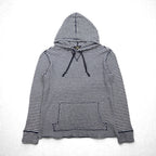 RRL (Ralph Lauren) Thermal Pullover Hoodie, Large, Cotton Border, Kangaroo Pocket