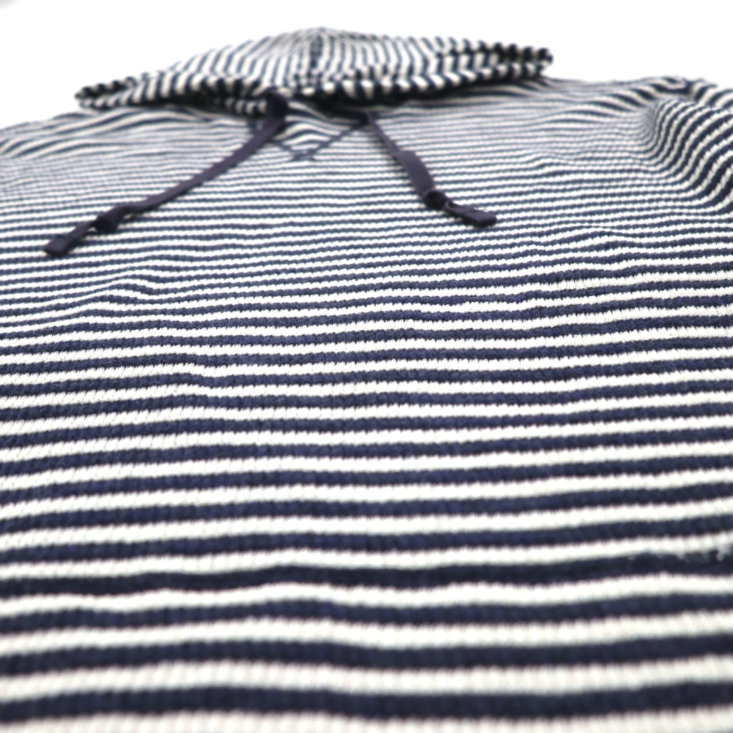 RRL ( Ralph Lauren ) サーマル プルオーバー パーカー L コットン ボーダー カンガルーポケット