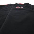 POLO RALPH LAUREN Track Jacket, Size L, Black, Polyester and Cotton