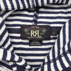 RRL (Ralph Lauren) Thermal Pullover Hoodie, Large, Cotton Border, Kangaroo Pocket