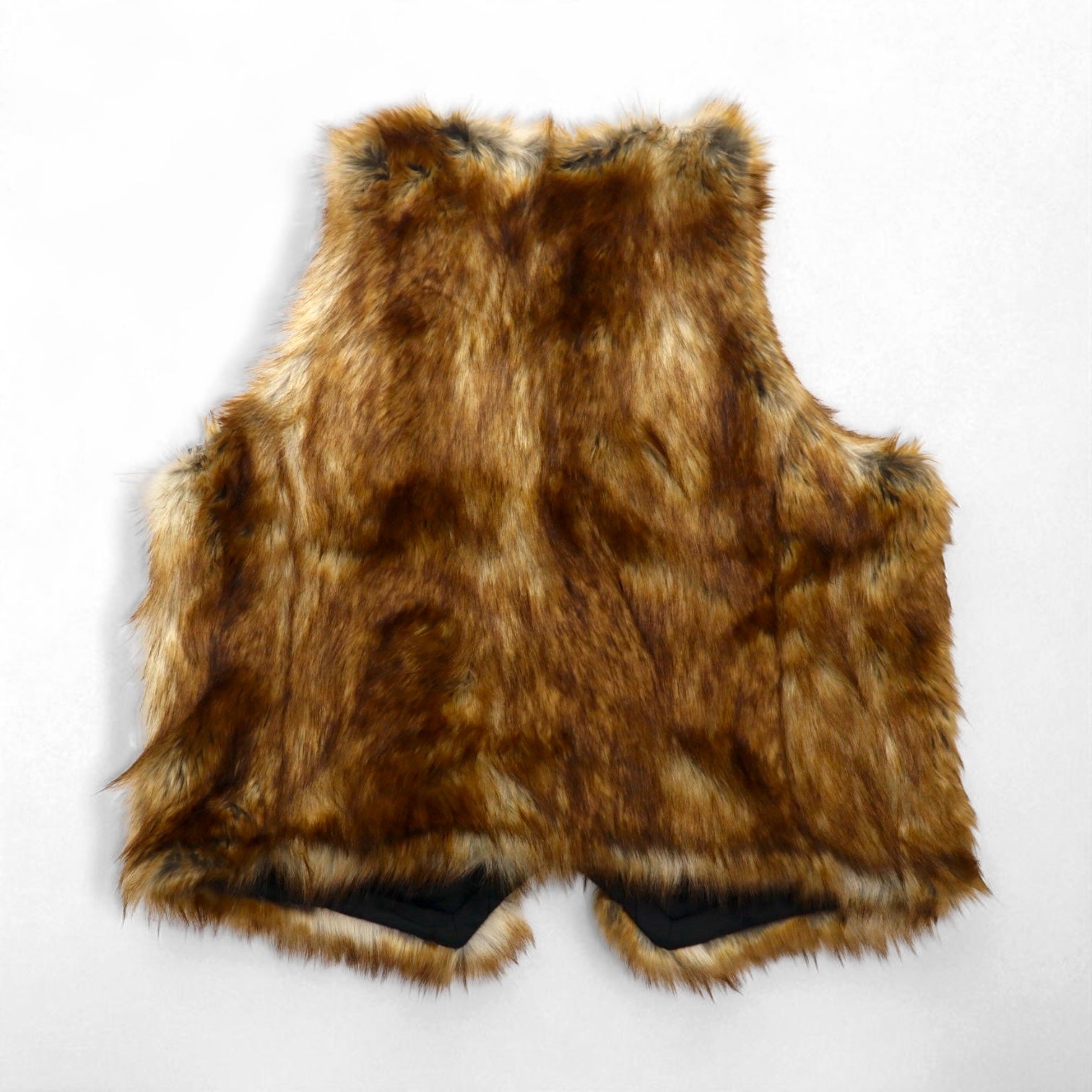 No. Fur Vest FREE Brown Eco-Fur and Eco-Leather Mouton 22-FW-KVT-01