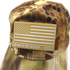 5.11 TACTICAL カモフラ 迷彩 ミリタリーキャップ FREE ベルト カーキ ポリエステル 星条旗
