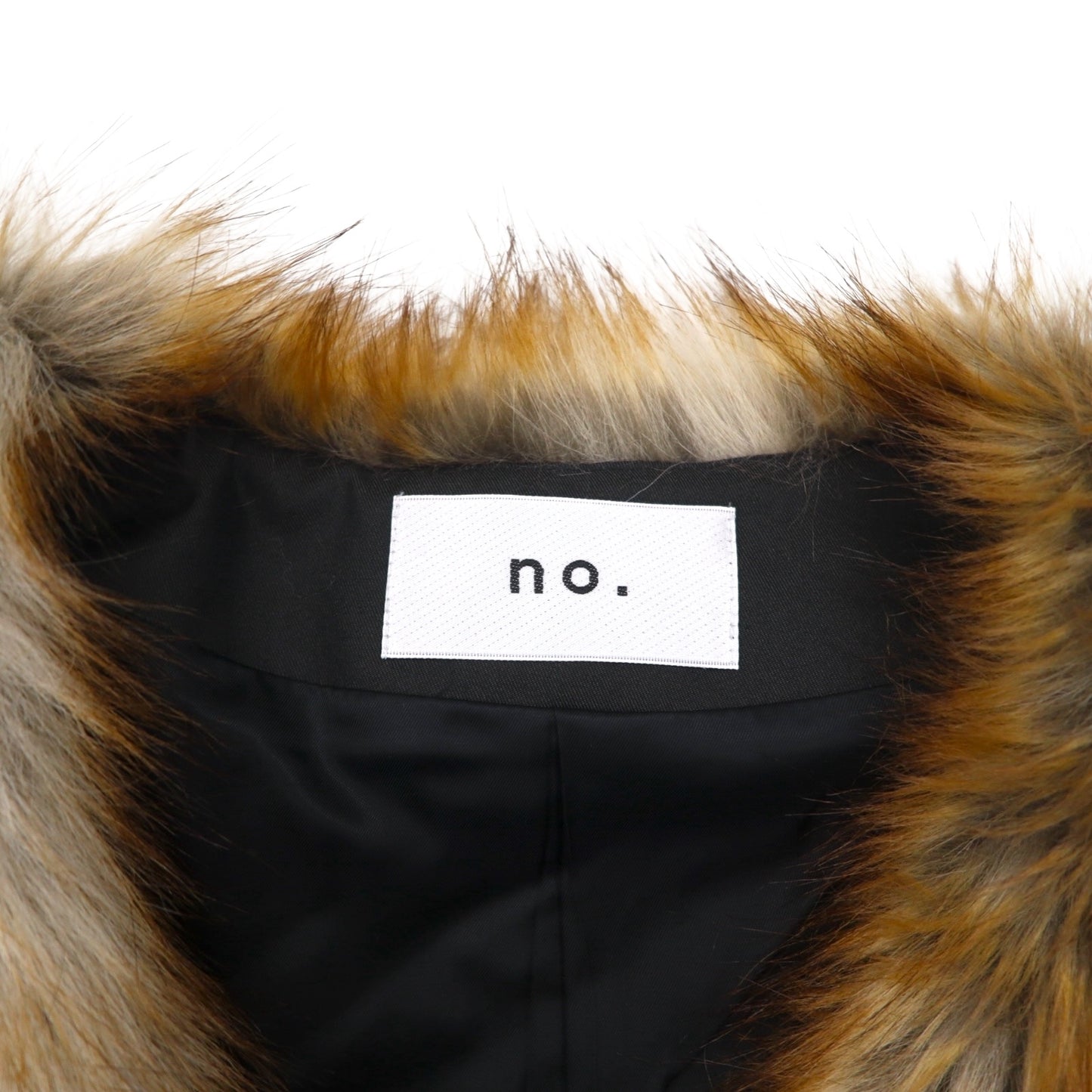 no.  ファーベスト FUR VEST FREE ブラウン エコファー エコレザームートン 22-FW-KVT-01