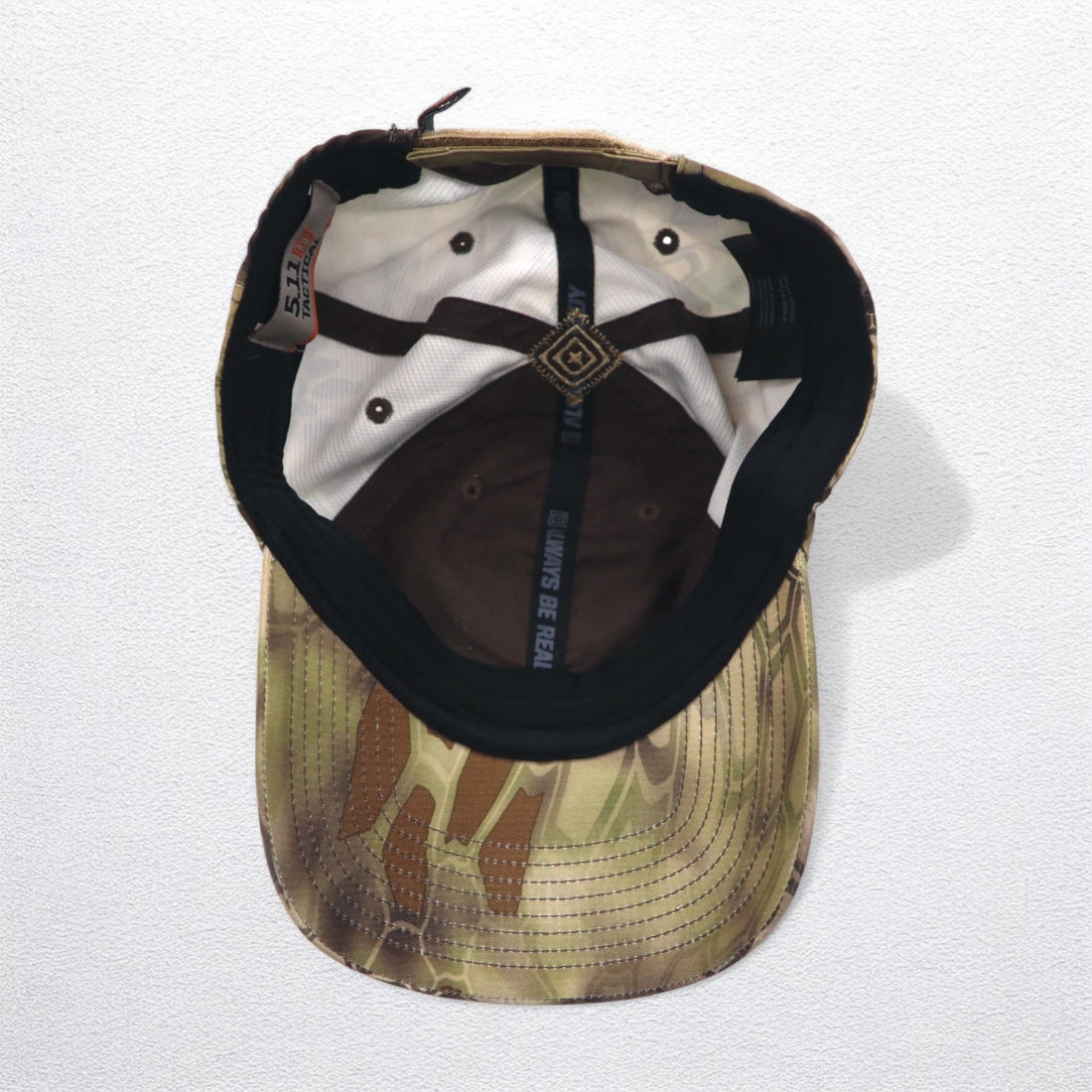 5.11 TACTICAL カモフラ 迷彩 ミリタリーキャップ FREE ベルト カーキ ポリエステル 星条旗