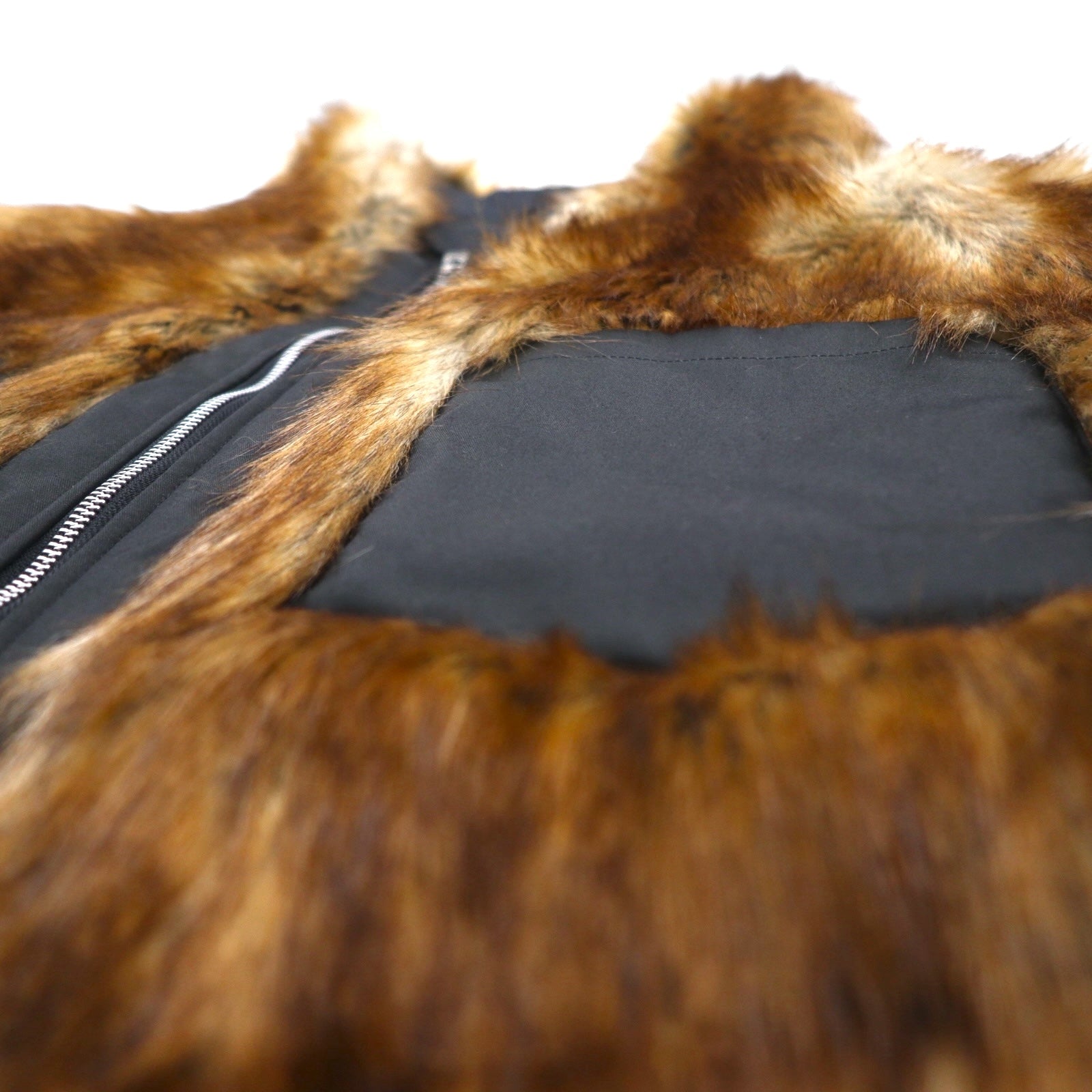 No. Fur Vest FREE Brown Eco-Fur and Eco-Leather Mouton 22-FW-KVT-01