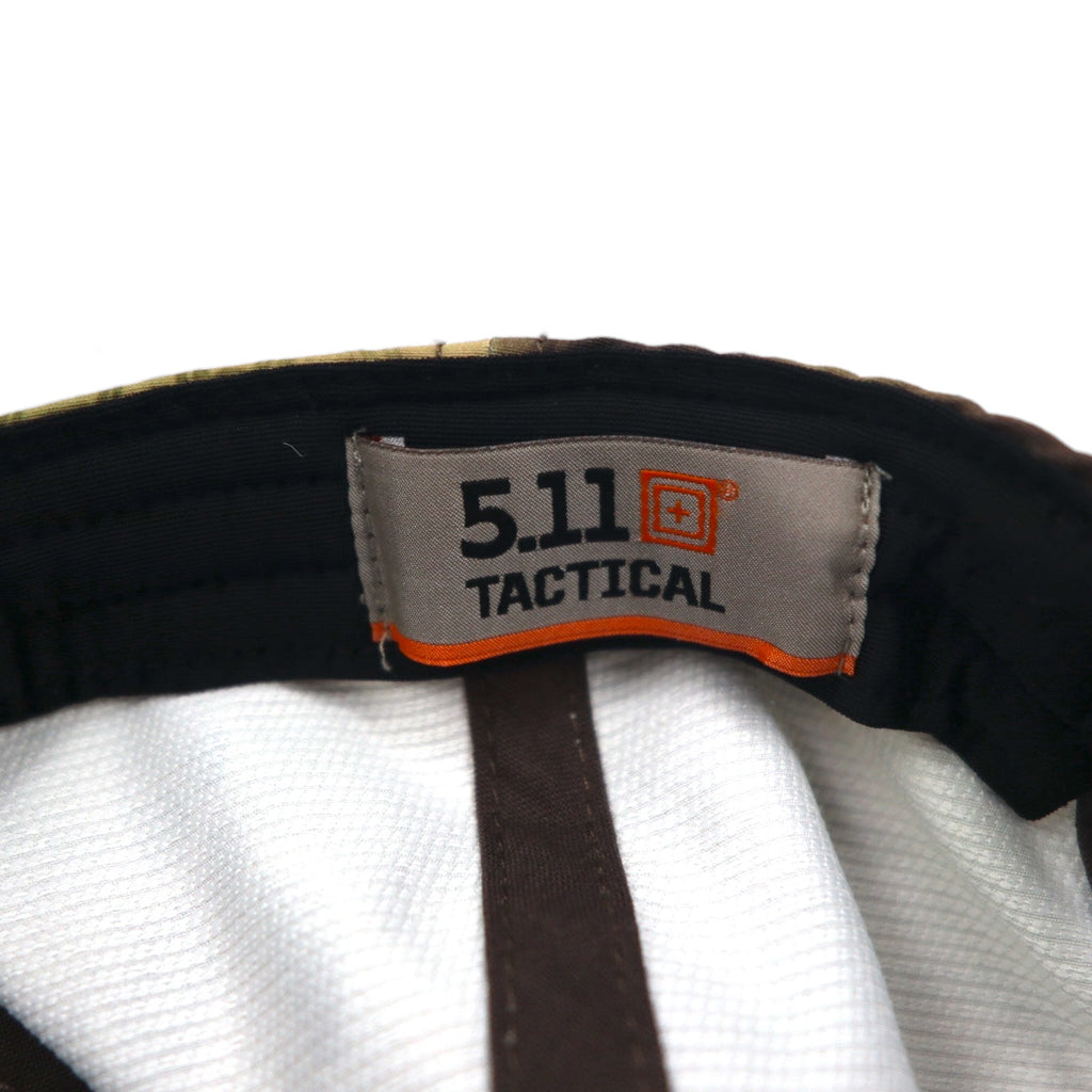 5.11 TACTICAL カモフラ 迷彩 ミリタリーキャップ FREE ベルト カーキ ポリエステル 星条旗