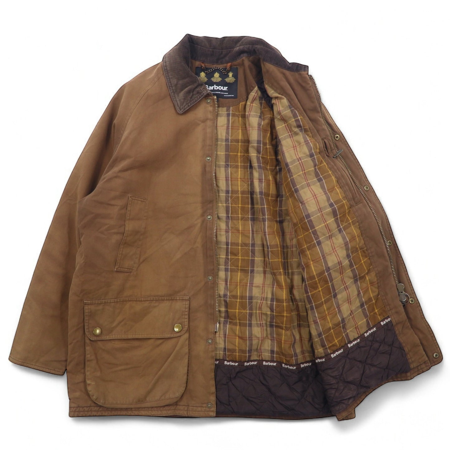 Barbour ビューフォートジャケット BEAUFORT JKT L ブラウン コットン 3ワラント T353 13071