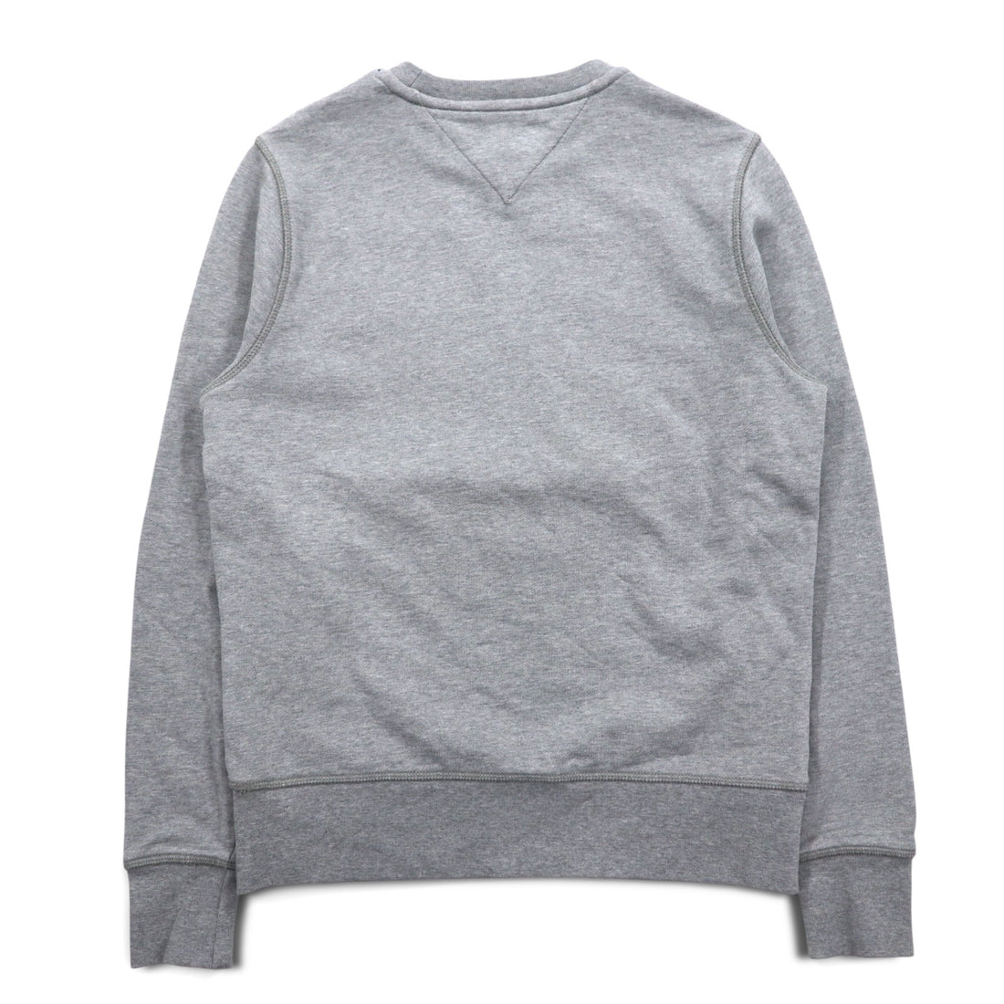 TOMMY HILFIGER Printed Crew Neck Sweatshirt S Grey Cotton MW0MW09466