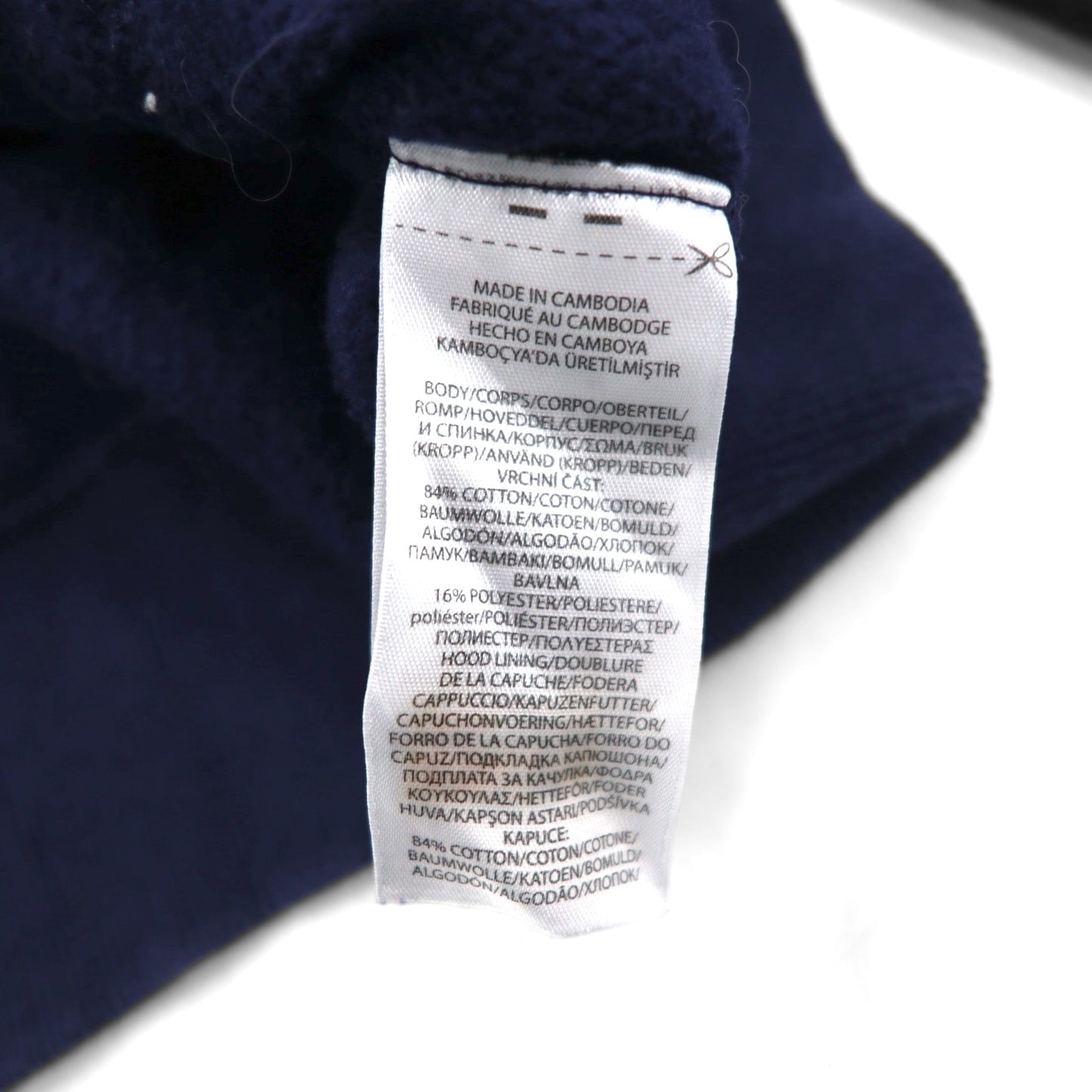 POLO RALPH LAUREN Full Zip Hoodie L Navy Cotton Small Pony Embroidery Double Zip