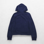 POLO RALPH LAUREN Full Zip Hoodie L Navy Cotton Small Pony Embroidery Double Zip