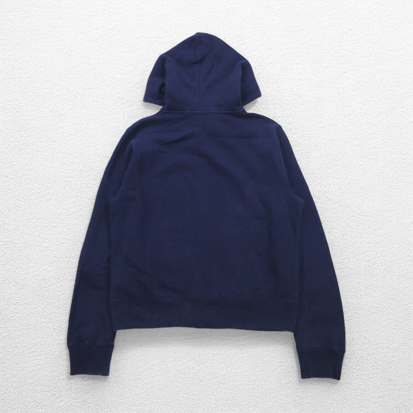 POLO RALPH LAUREN Full Zip Hoodie L Navy Cotton Small Pony Embroidery Double Zip