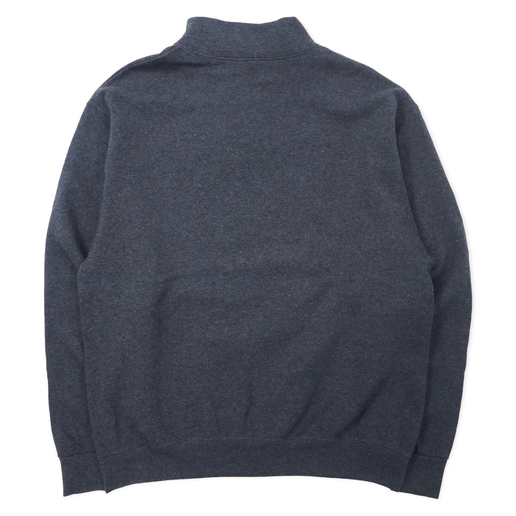 JERZEES Half-Zip College Sweatshirt, Large, Grey, Cotton, Fleece Lining, NCAA, OREGON STATE, Made in Honduras