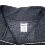 JERZEES Half-Zip College Sweatshirt, Large, Grey, Cotton, Fleece Lining, NCAA, OREGON STATE, Made in Honduras