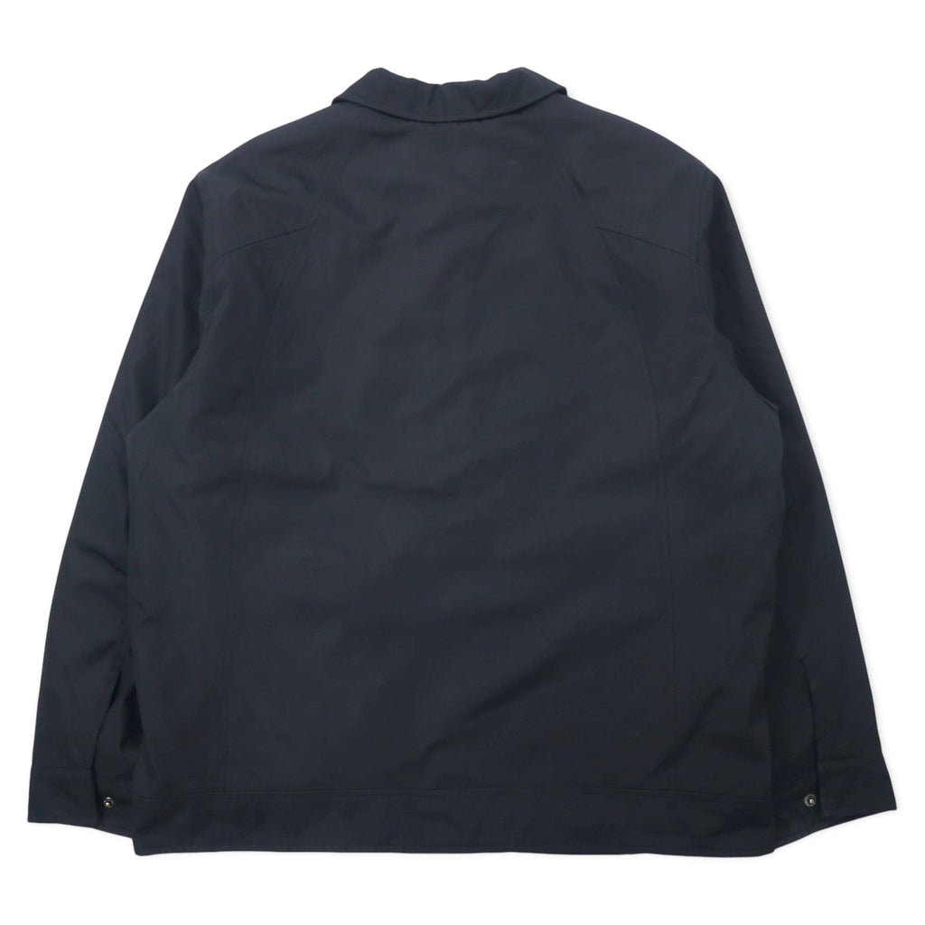 LONDON FOG Swing Top Harrington Jacket L Black Polyester Fleece Liner
