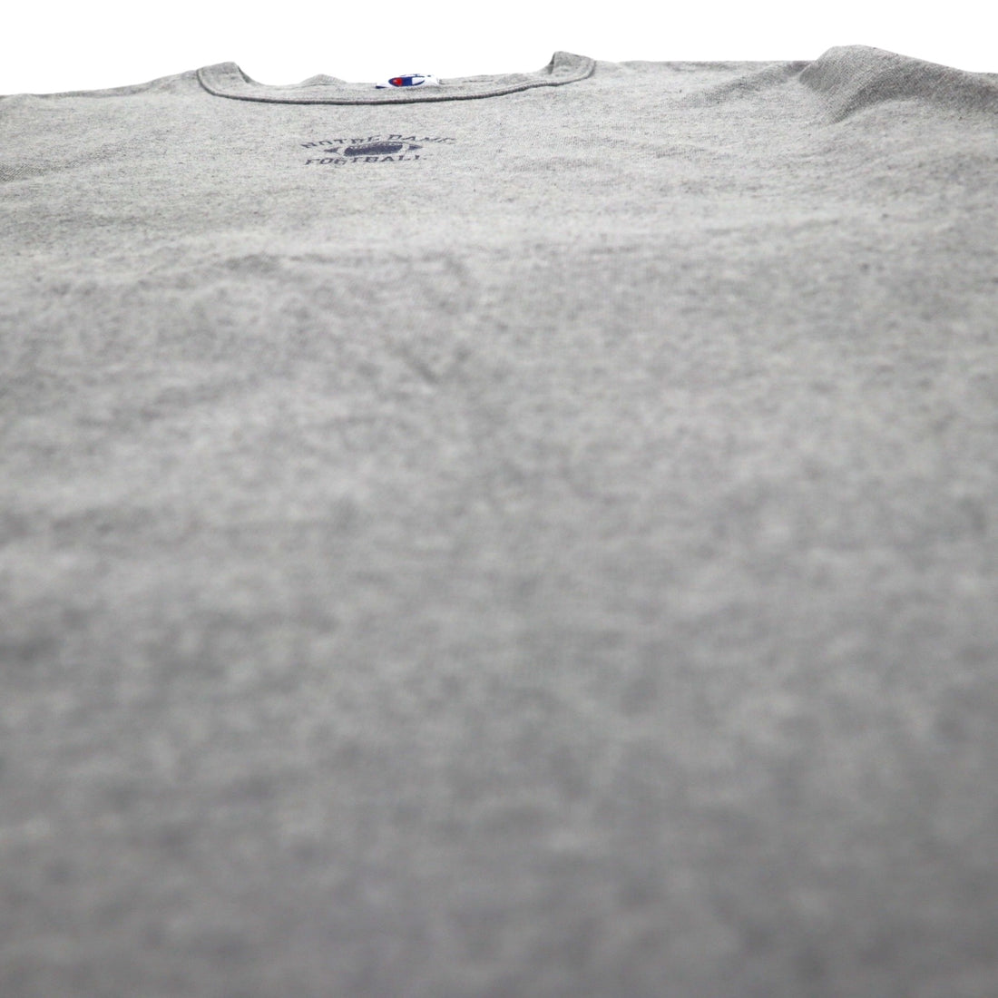 Champion 90年代 刺繍タグ Tシャツ XL グレー コットン NOTRE DAME FOOTBALL メキシコ製