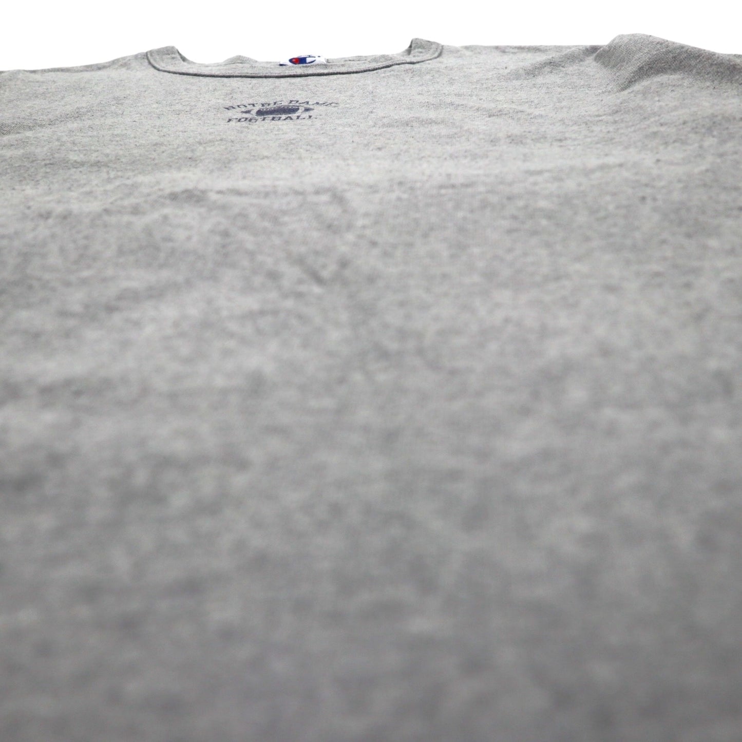Champion 90s Embroidered Tag T-Shirt XL Grey Cotton NOTRE DAME FOOTBALL Made in Mexico