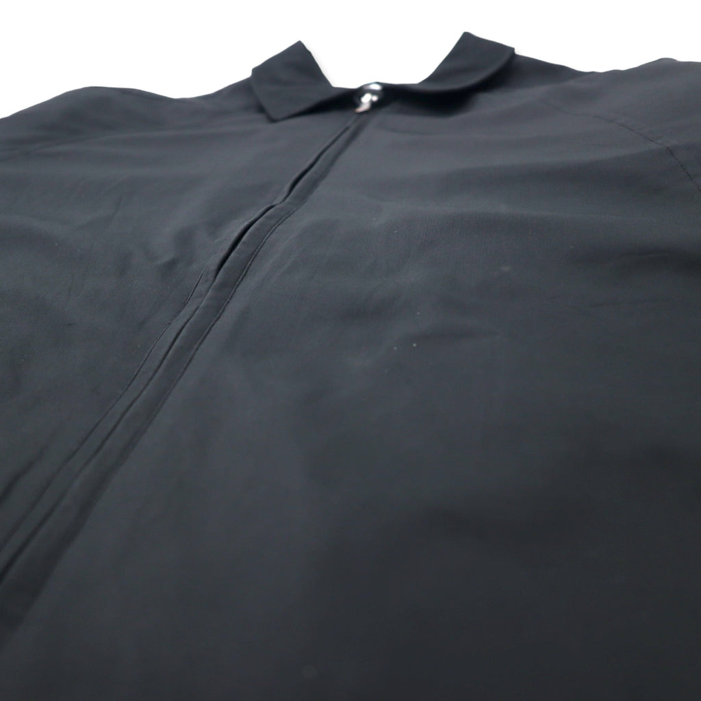 LONDON FOG Swing Top Harrington Jacket L Black Polyester Fleece Liner